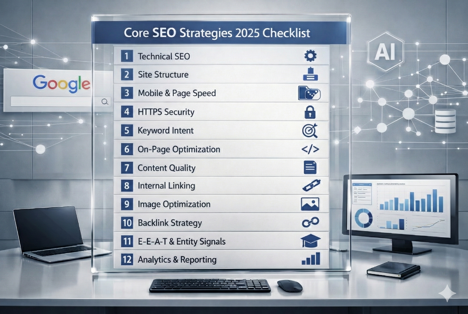 Core SEO Strategies 2026 Checklist: 12 Fundamental Tactics Every Website Needs to Implement