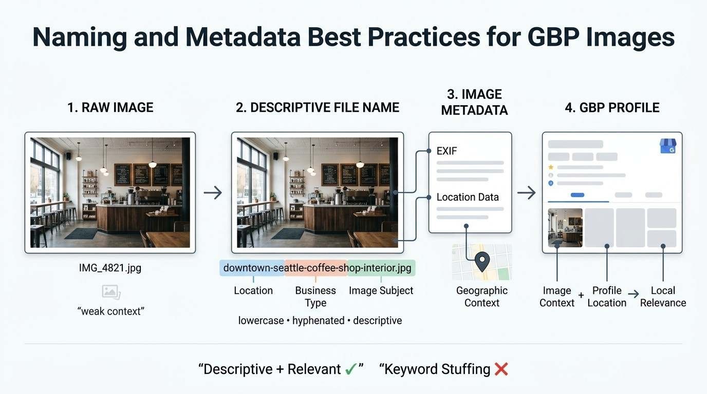 Naming and Metadata Best Practices for GBP Images