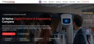 Suffescom Solutions website homepage showcasing AI-native digital product engineering and enterprise IT consulting services